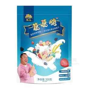 獎(jiǎng)門(mén)人葛葛脆葛根低聚果糖益生菌水果谷物麥片沖調(diào)谷物制品 燕麥片320g