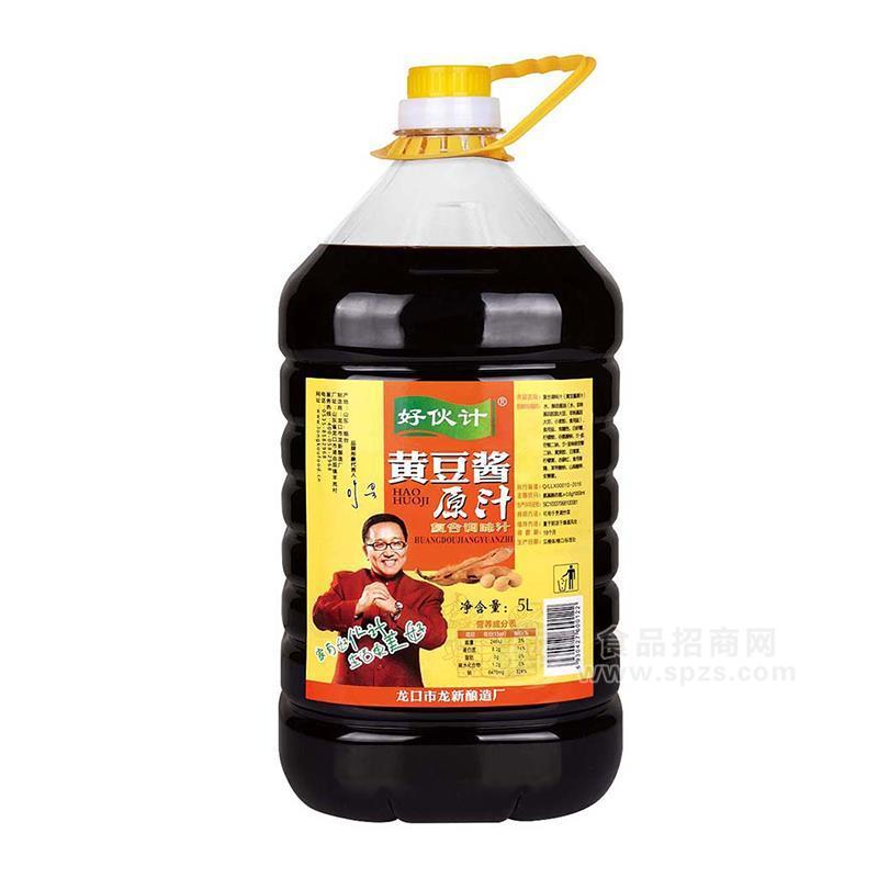 好伙计黄豆酱原汁调味品5L