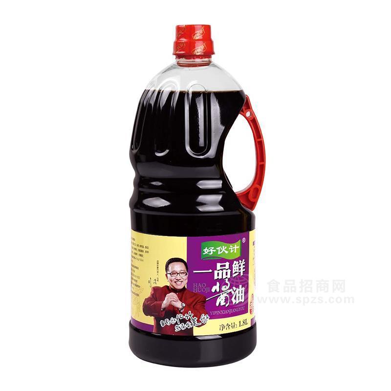 好伙计一品鲜酱油调味品豆油1.8L 