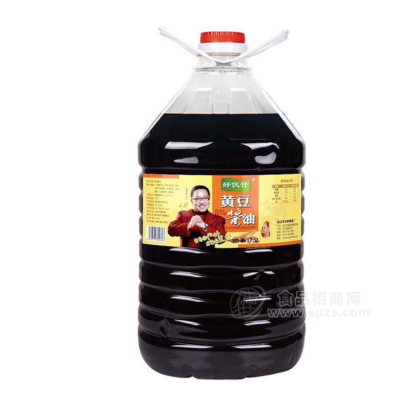 好伙计黄豆酱油调味品豆油17.5L