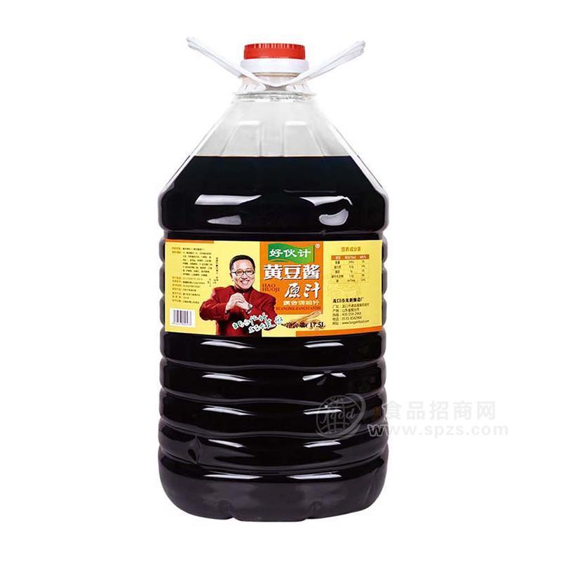 好伙计黄豆酱原汁酱油调味品豆油17.5L
