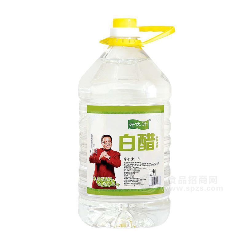 好伙计白醋调味品米醋5L 