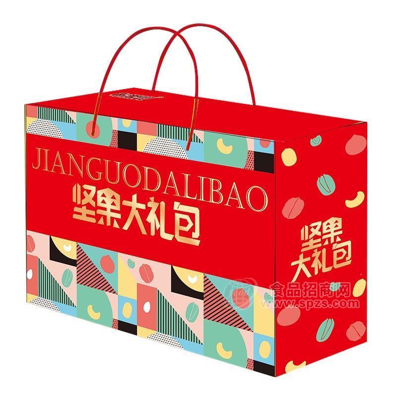 布果兜堅(jiān)果大禮包休閑食品手提禮盒裝招商