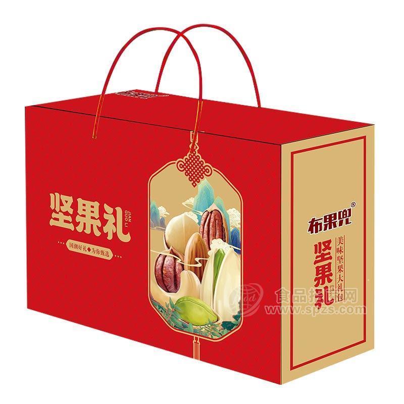 布果兜美味堅(jiān)果大禮包休閑食品手提禮盒裝招商