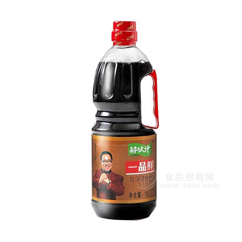 好伙计一品鲜酱油复合调味品豆油1L 