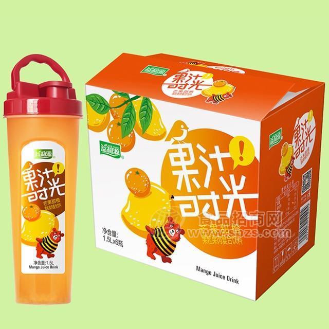 益和源芒果甜橙果粒果肉復(fù)合飲料1.5L*6瓶