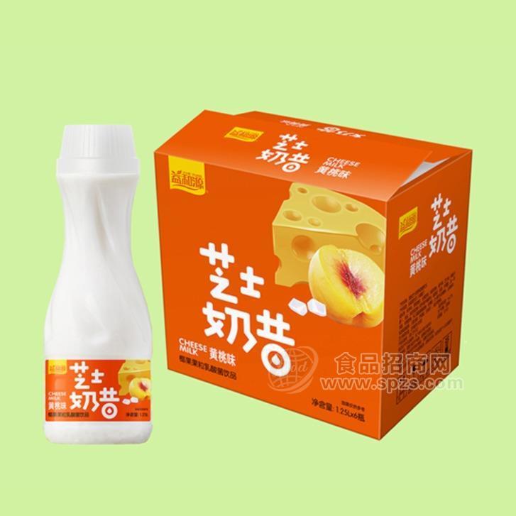 益和源芝士奶昔黃桃味1.25L*6瓶招商