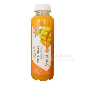 初一芒果汁益生菌复合果汁饮品450ml