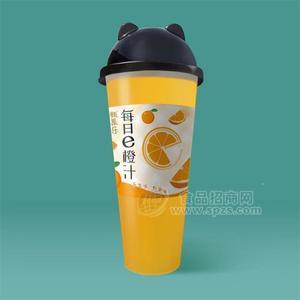 甄果乐每日e橙汁杯装饮料果汁饮品招商