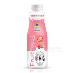 益正元草莓味果粒酸奶飲品1kg