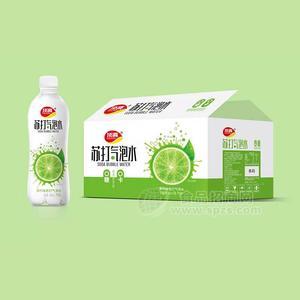 顶真苏打气泡水0糖0卡青柠味苏打气泡水招商480ml
