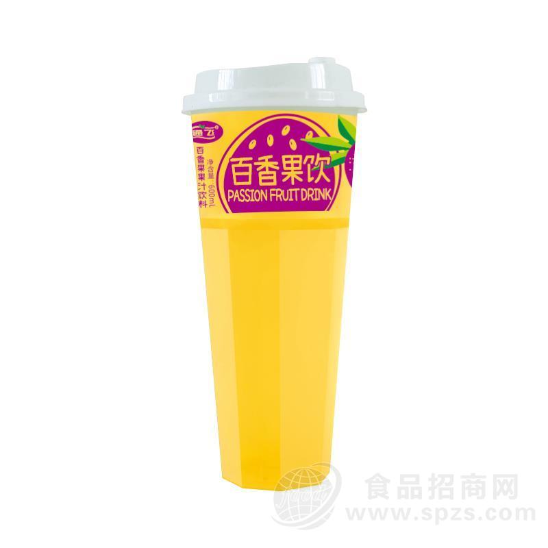 通飞百香果果汁饮料杯装饮料招商校园渠道饮料学生饮料600ml