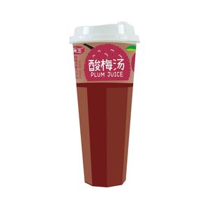 通飞酸梅汤果汁饮料杯装招商600ml