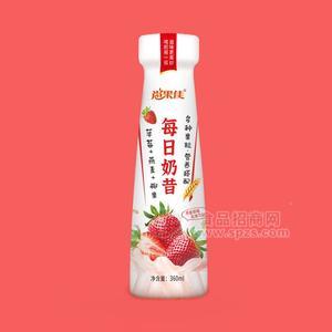 尚果佳每日奶昔草莓+燕麥+椰果乳味飲料360ml