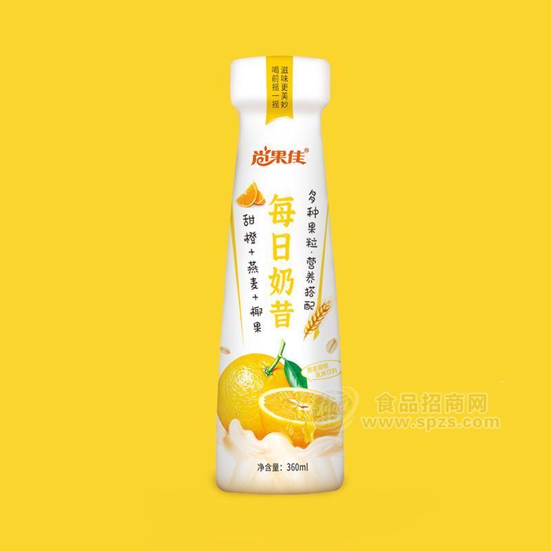 尚果佳奶昔甜橙+燕麥+椰果乳味飲料360ml