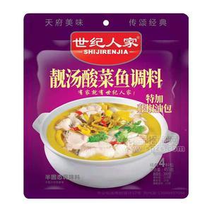 世紀人家靚湯酸菜魚調料調味料455g