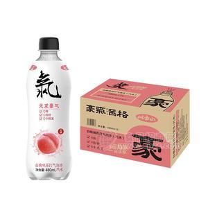 豪氣滿格白桃味蘇打氣泡水汽水招商480ml