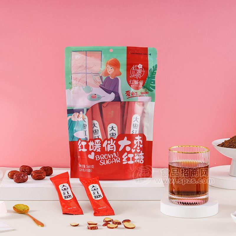 ·红媛俏大枣红糖实图红糖招商260g 