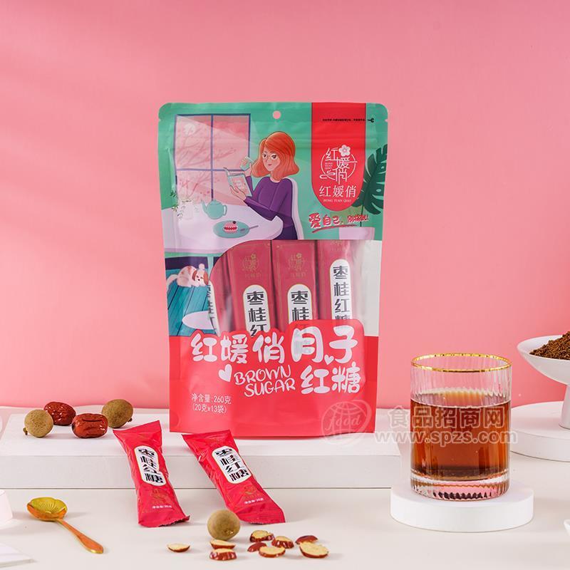 ·红媛俏月子红糖枣桂红糖招商260g 