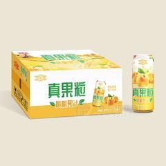 金海燕真果粒黄桃果汁饮料厂家招商490mlx15罐