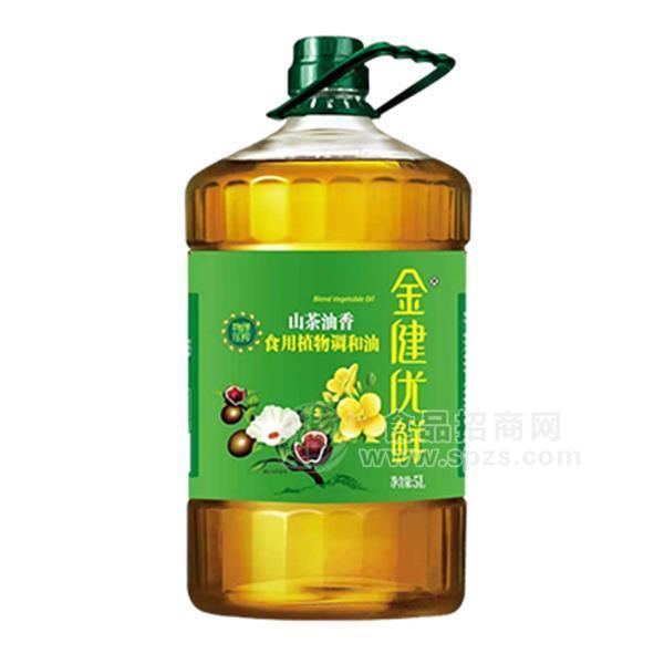 ·金健优鲜山茶油香食用植物调和油5L（新） 