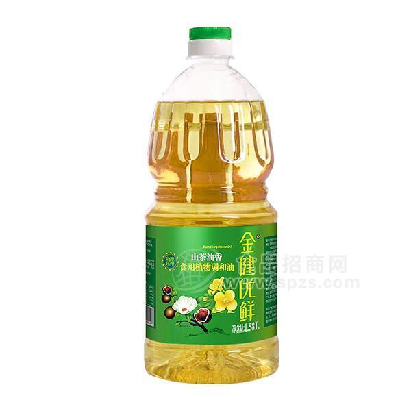 金健山茶油香食用植物调和油1.58L