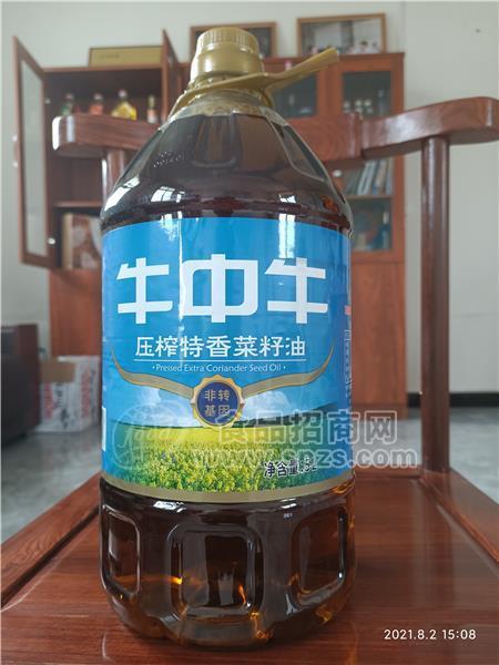 牛中牛压榨特香菜籽油5L