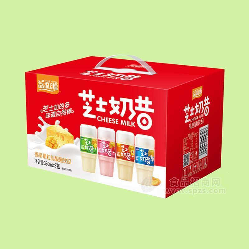 益和源芝士奶昔椰果果粒乳酸菌饮品380mlx8