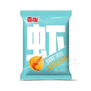 喜爆鮮蝦薄脆片散裝稱重食品休閑零食招商