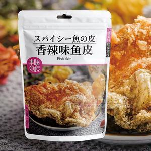 香辣味魚皮休閑食品廠家招代理魚干魚絲100g