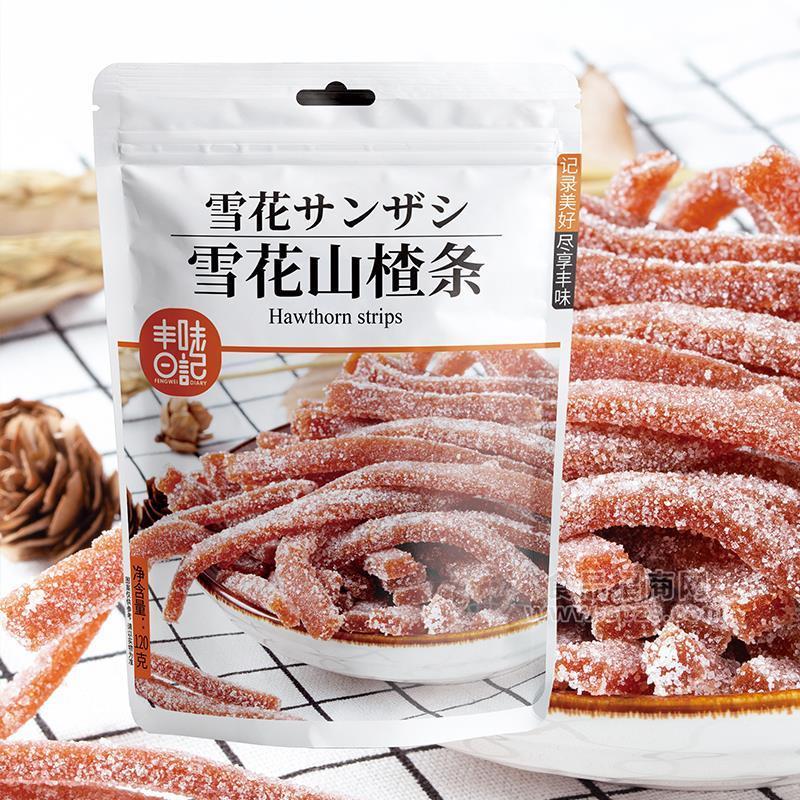 雪花山楂條休閑食品蜜餞果脯120g