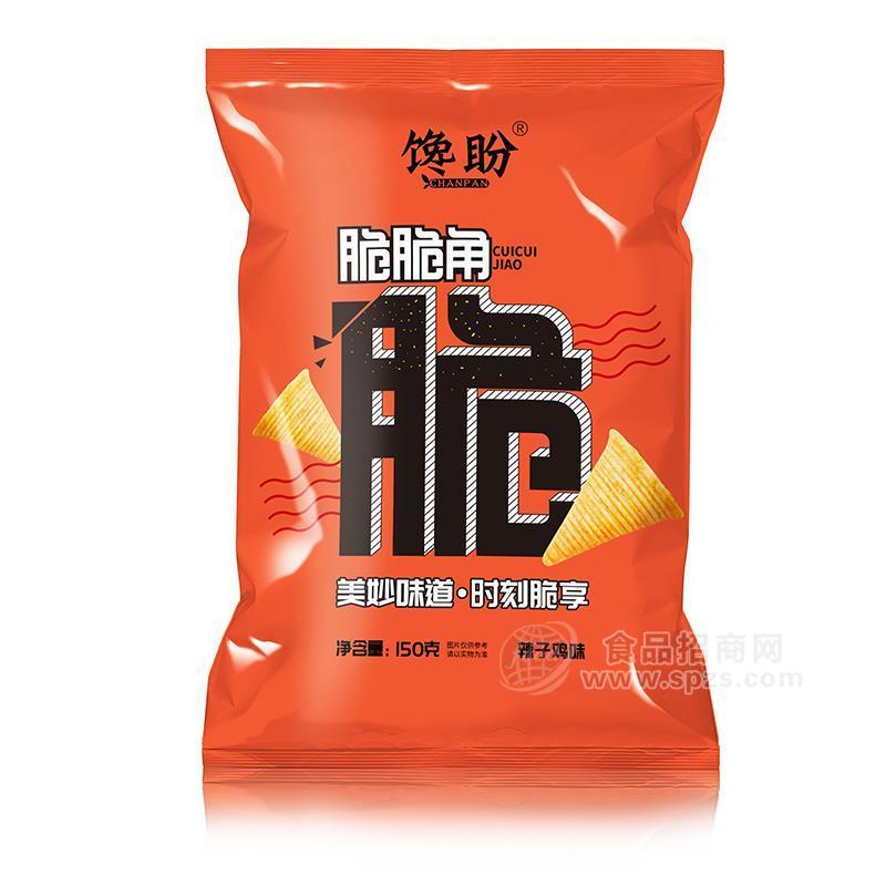 饞盼脆脆角辣子雞味休閑食品膨化食品150g