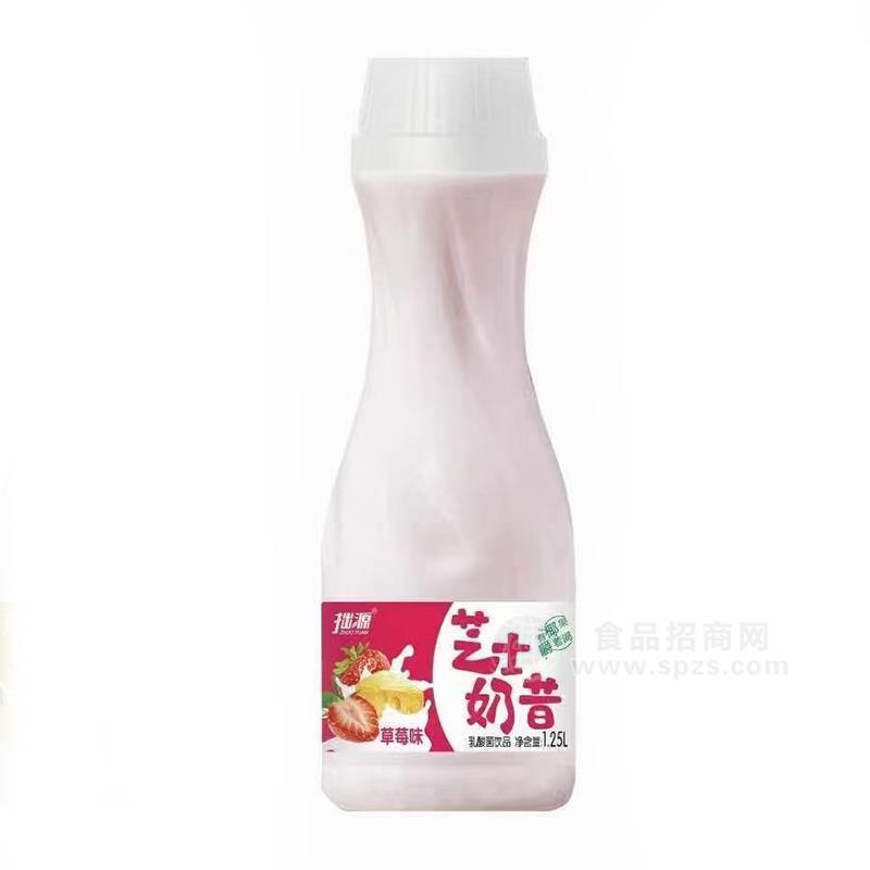 拙源草莓味芝士奶昔乳酸菌饮品1.25L