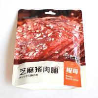 報(bào)哥芝麻豬肉脯休閑食品肉干肉脯招商65g