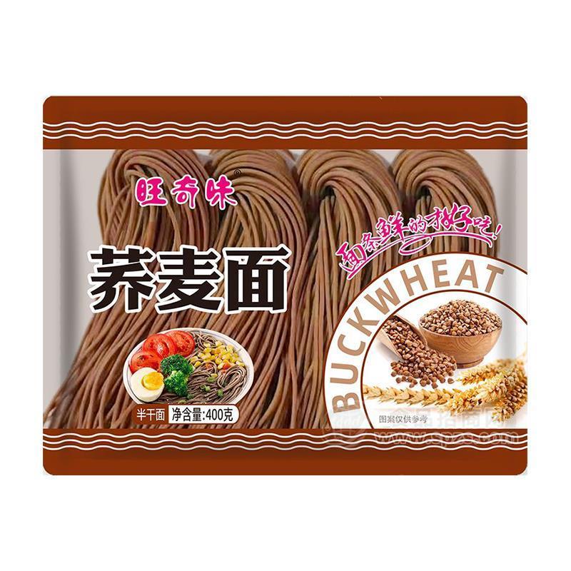 旺奇味蕎麥面半干面方便食品廠家直銷招商400g