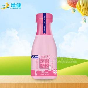 增健草莓味爆果奶撈奶昔乳味飲品乳飲料410ml