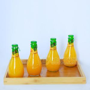 金果秋時芒果汁飲料 果汁飲料 玻璃瓶飲料實圖廠家直銷招商