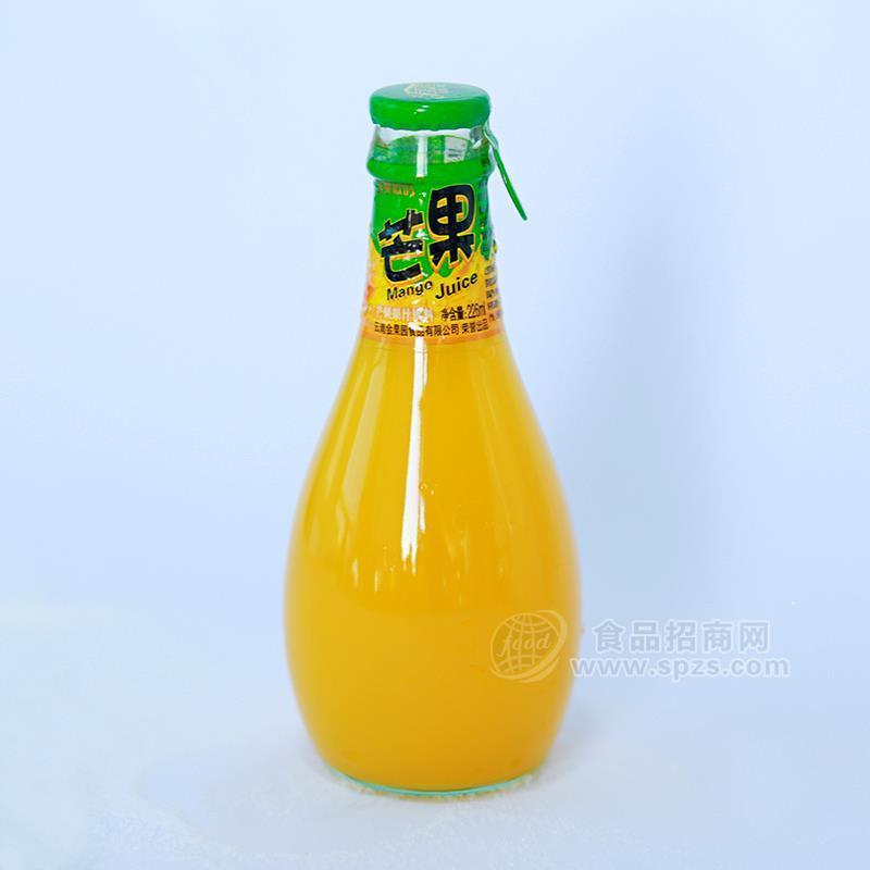 芒果果汁飲料 玻璃瓶飲料實(shí)圖廠家直銷招商226ml