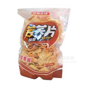 酥脆苦荞片酱汁牛排味膨化食品招商