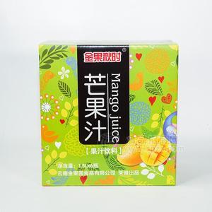 金果秋時(shí)芒果汁果汁飲料招商1.5LX6瓶