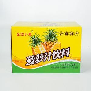 金澀小果菠蘿汁飲料果汁飲料招商280mlX24瓶