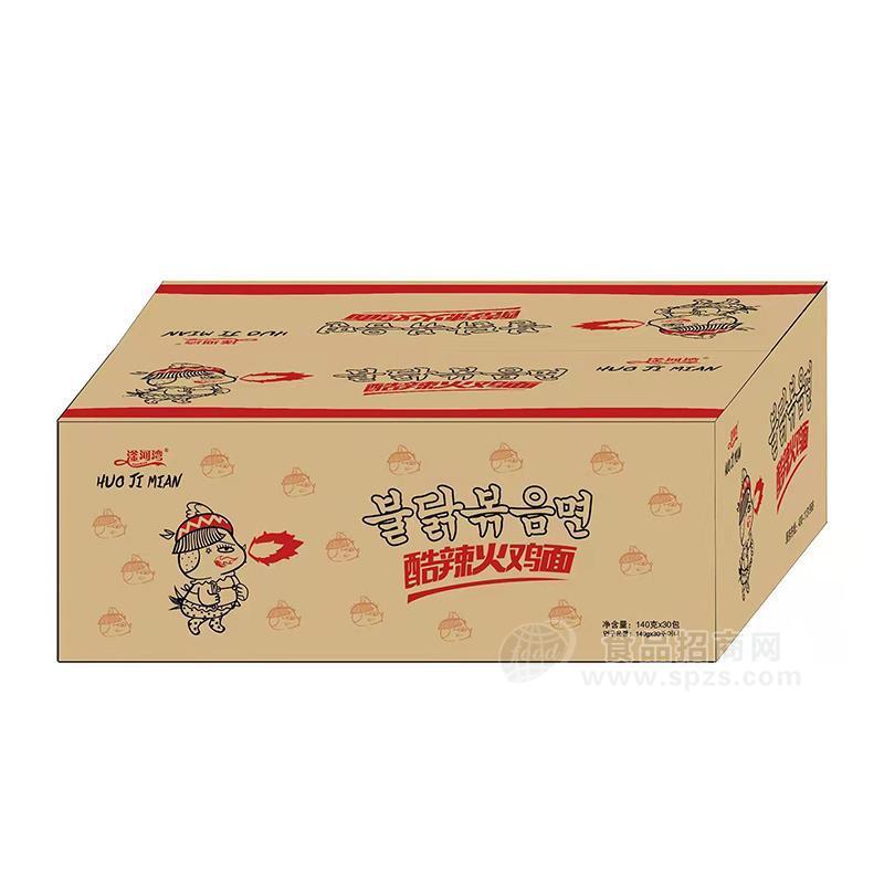 滏河湾酷辣火鸡面方便食品箱装招商30包