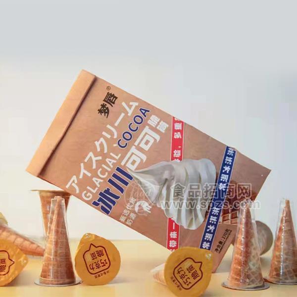 夢(mèng)唇常溫冰淇淋可可脆筒休閑食品零食