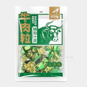 可可隆五香味牛肉粒休閑食品肉干肉脯50g