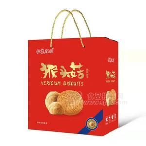 松鼠旺旺猴头菇饼干礼袋装