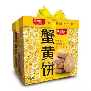 松鼠巴木蟹黄饼酥性饼干礼盒装