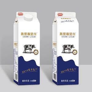 我家酸奶牛生牛乳发酵屋顶盒酸奶饮品零蔗糖餐饮渠道+流通渠道招商920g