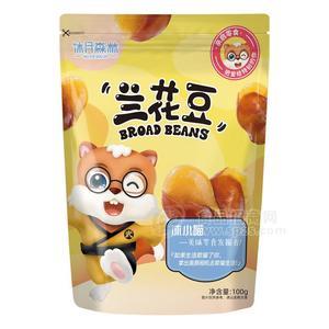 沐月森林兰花豆休闲食品炒货小零食袋装招商100g