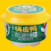 嗨皮鸭西红柿牛腩湖南米粉招商