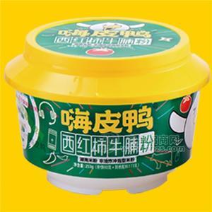 嗨皮鸭西红柿牛腩湖南米粉招商